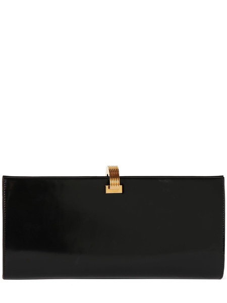 Daria Minaudiere brushed leather clutch