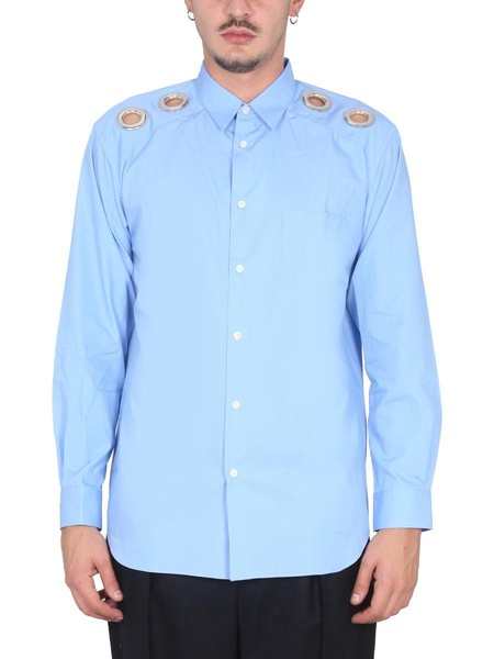 Like boys Shirt Should Eyelet Buttoned Shirt