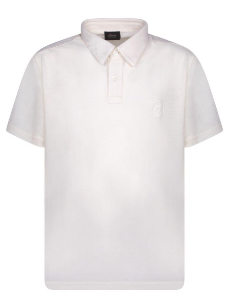 Golf Logo White Polo Shirt