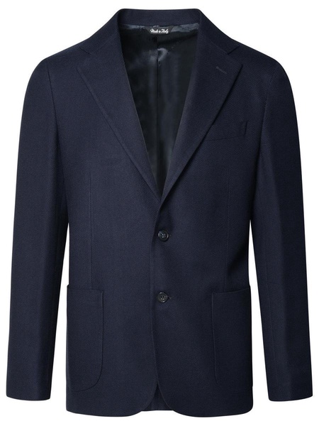 Brian Dales Blue Wool Blend Blazer