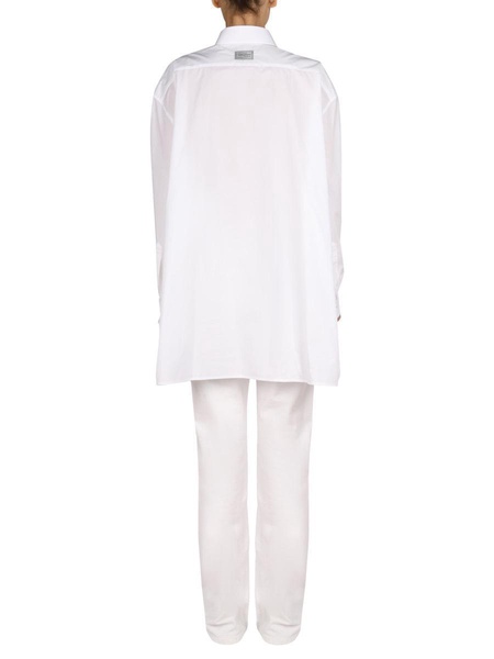 Raf Simons Logo Patch Shirt in White