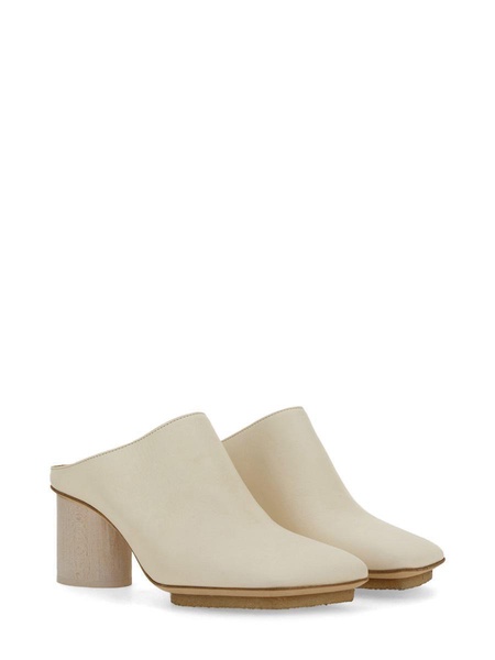 Uma Wang Leather Mule in White