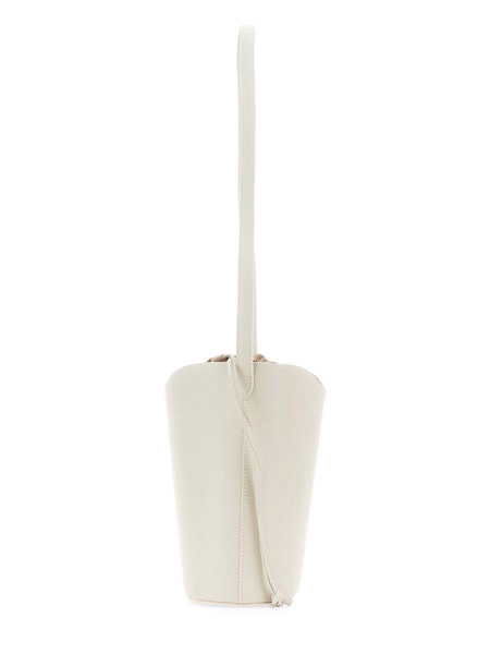 Il Bisonte Leather Bucket Bag in White