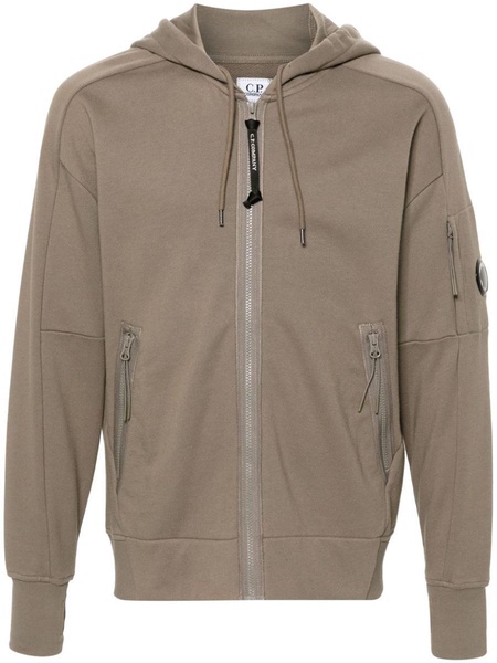 C.P. Company Diagonal Raised Fleece Zipped Hooded Sweatshirt