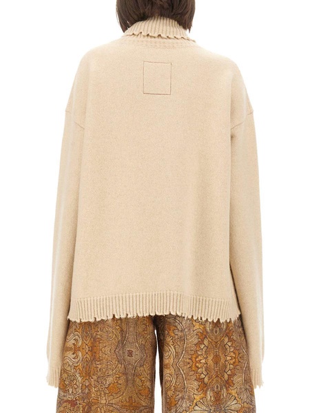 Uma Wang Turtleneck Shirt in Beige