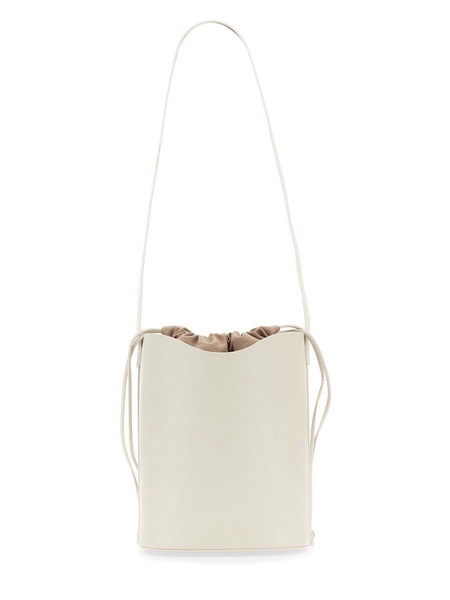 Il Bisonte Leather Bucket Bag in White