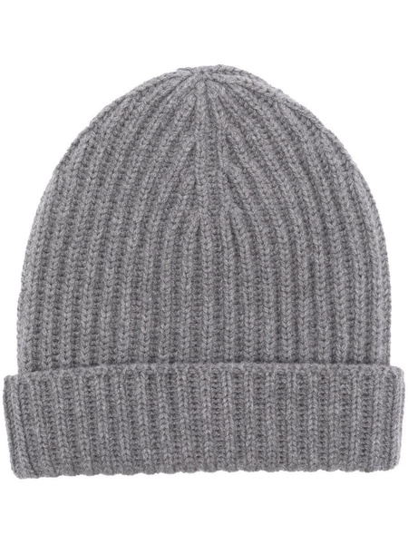 Malo Ribbed Hat in Grey