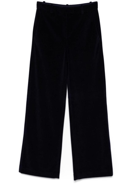 Circolo 1901 Cotton Pants With A Velvety Effect in Blue