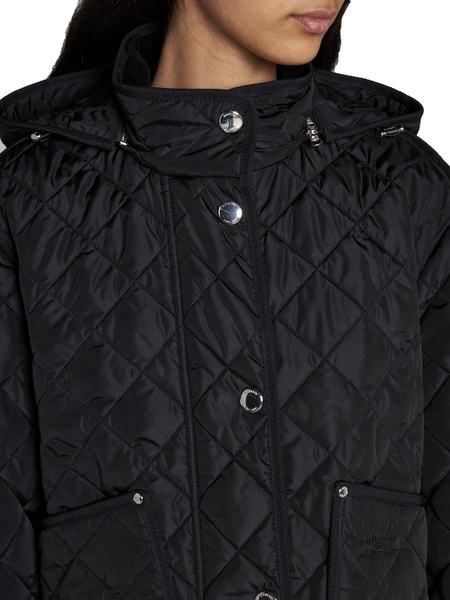 Burberry Quilted Hooded Jacket