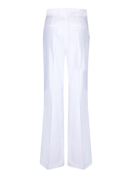 White Dylan Crepe Trousers