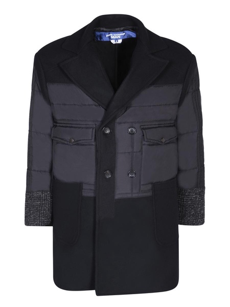 Panelled Black Coat