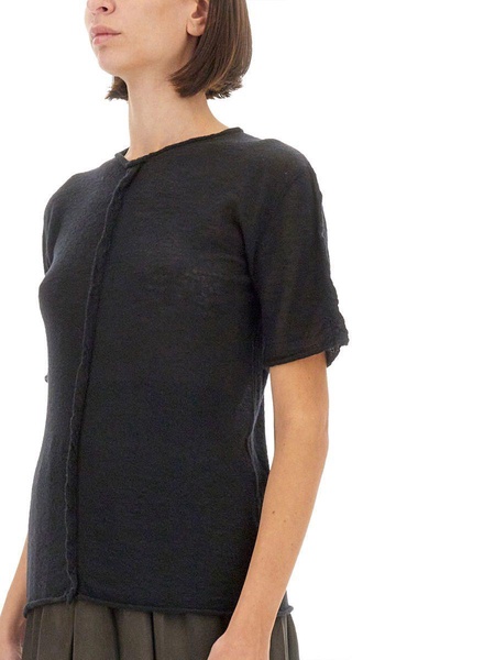 Uma Wang Cashmere T-Shirt in Black