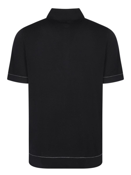 Sea Island Black Polo Shirt