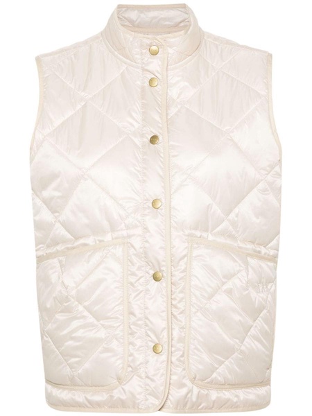 Fay Quilted Down Vest in White