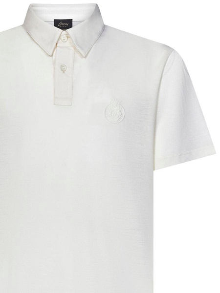 Golf Logo White Polo Shirt