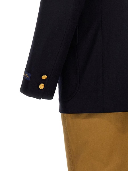 Two-Material Single-Breasted Coat Coats, Trench Coats Multicolor