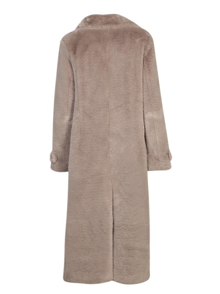 Faux Mink Taupe Coat