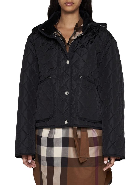 Burberry Quilted Hooded Jacket