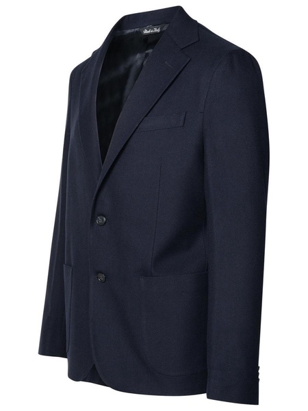 Brian Dales Blue Wool Blend Blazer