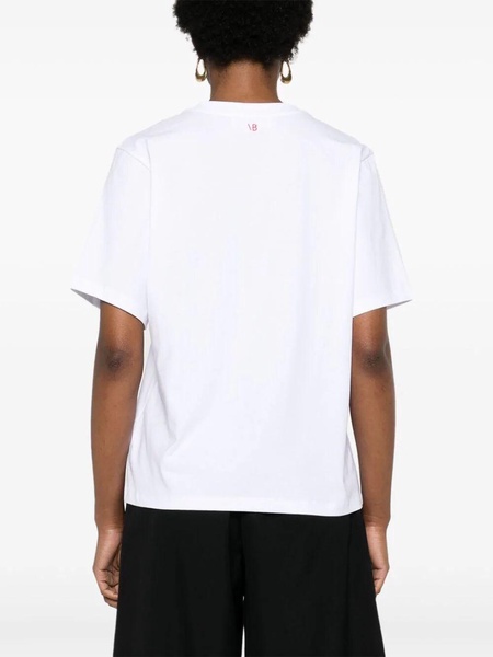 Victoria Beckham Address Print T-Shirt Clothing