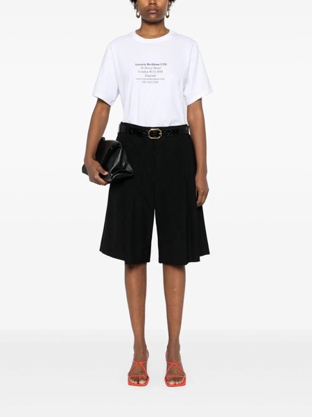 Victoria Beckham Address Print T-Shirt Clothing