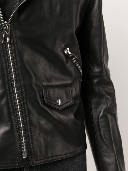 leather biker jacket