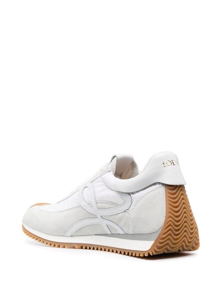 Flow Runner monogram leather and shell trainers