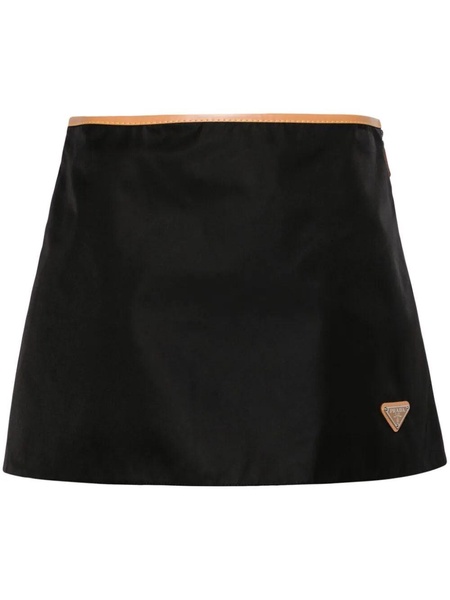 Prada Logo Plaque Skirt