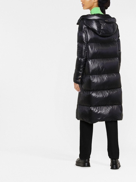 quilted padded zipped coat