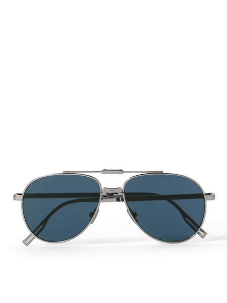 Dior90 A1U Aviator-Style Silver-Tone Sunglasses