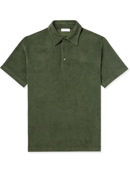 Cotton-Blend Terry Polo Shirt