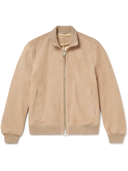 Suede Bomber Jacket