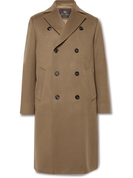 Slim-Fit Double-Breasted Rain System® Cashmere Overcoat