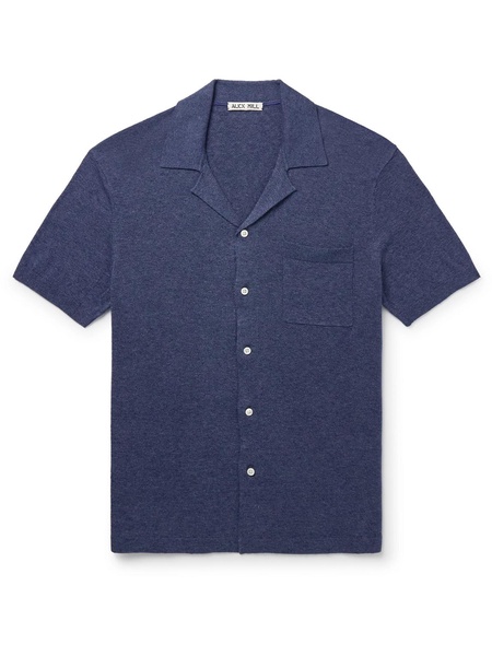 Aldrich Camp-Collar Cotton and Linen-Blend Shirt