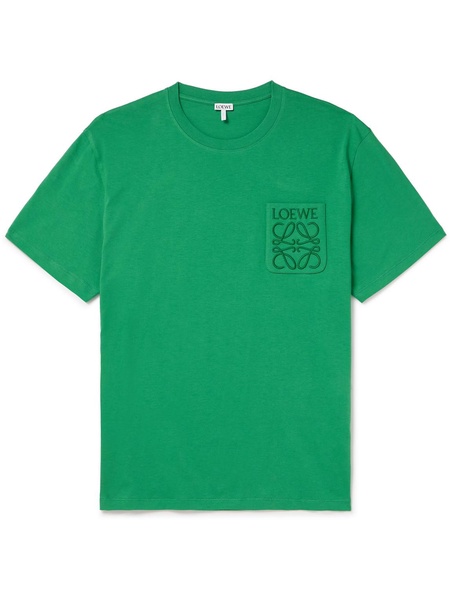 Logo-Embroidered Cotton-Jersey T-Shirt