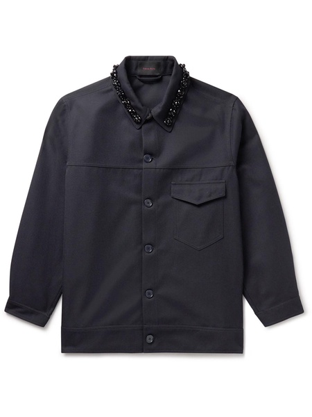 Embellished Drill Overshirt