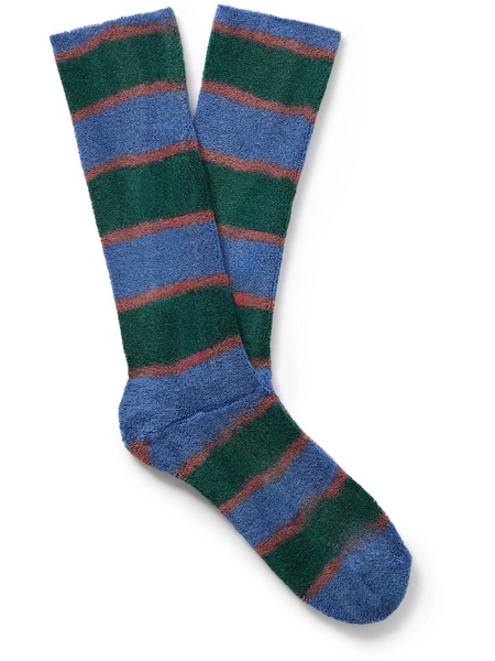 Old Surf Striped Cotton-Blend Terry Socks