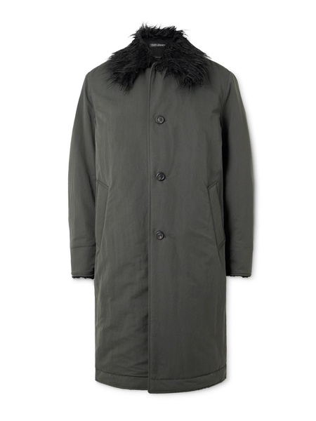 Polar Faux Fur-Trimmed Tech-Shell Coat