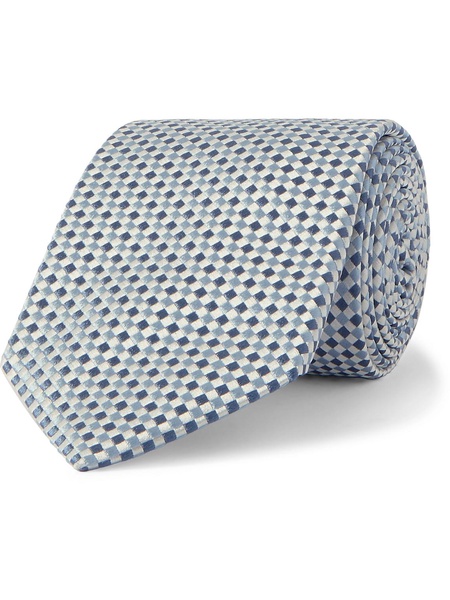 8.5cm Checked Silk-Jacquard Tie