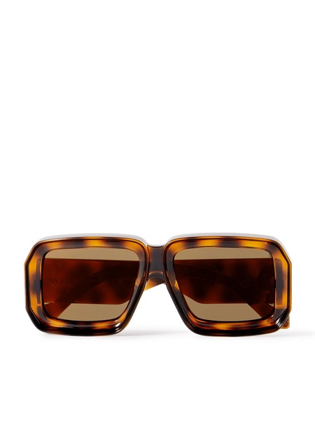 + Paula's Ibiza Dive Oversized Square-Frame Tortoiseshell Acetate Sunglasses