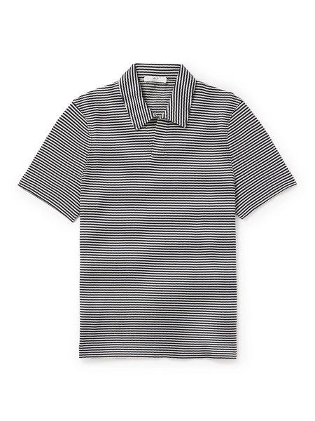 Striped Organic Cotton Polo Shirt