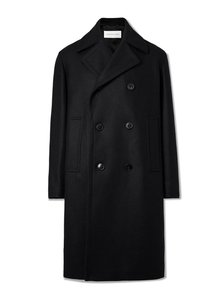 Oversized Double-Breasted Wool-Blend Coat