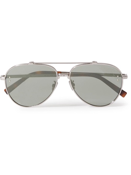 CD Diamond A1U D-Drame Silver-Tone and Tortoiseshell Acetate Sunglasses