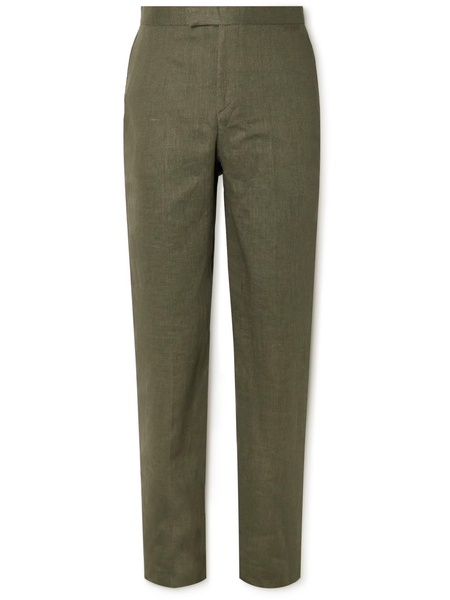 Allercombe Slim-Fit Straight-Leg Linen Suit Trousers