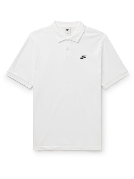 Club Logo-Embroidered Cotton-Piqué Polo Shirt