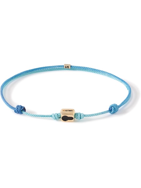 Unlock Path Gold and Cord Bracelet