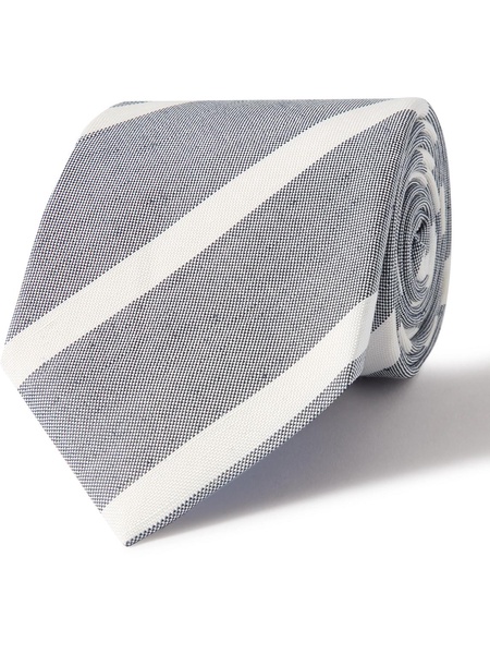 8cm Striped Silk-Jacquard Tie