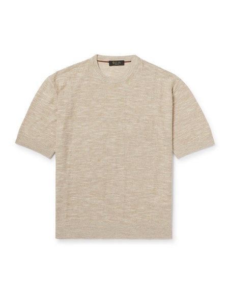 Tori Linen and Silk-Blend T-Shirt