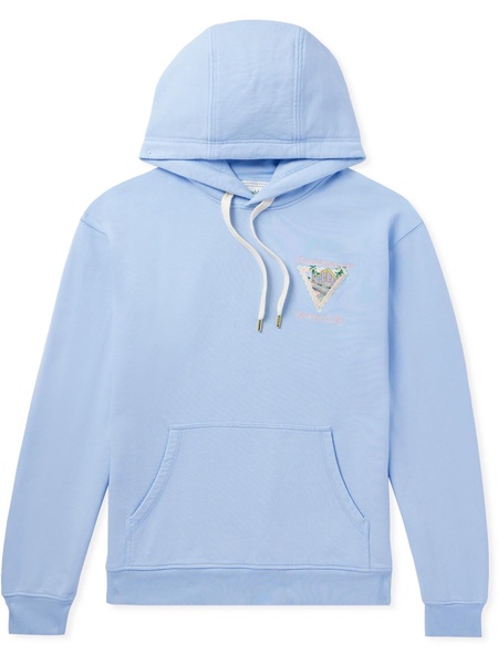 Maison De Reve Logo-Embroidered Organic Cotton-Jersey Hoodie