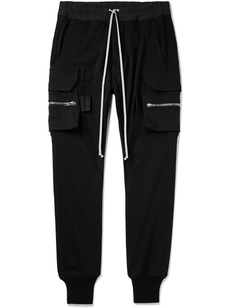 Mastodon Tapered Cotton-Jersey Drawstring Cargo Trousers